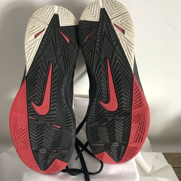 Nike Zoom Hyperchaos Men\'s Size 8.5 Basketball Sneakers Mid 536841-001 Black Red main image 4